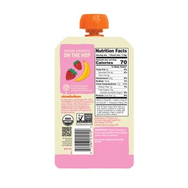 Pumpkin Tree Peter Rabbit Organics Strawberry and Banana Pure Fruit Snack, 4 Ounce (Pack of 10)