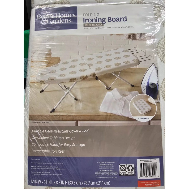 Better Homes & Garden Tabletop Folding Ironing Board