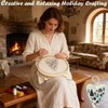 DIY Heart Shaped Hand Embroidered Christmas Ornament Kit Complete Craft
