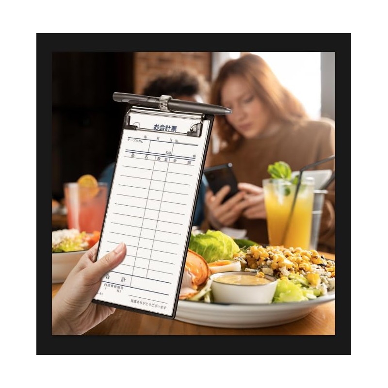 DoocliB Clipboard A4 with Pen Holder Black 230 x 110