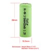 Kastar 6 Pcs Ni-MH 2/3AAA Battery 1.2V 400mAh (Flat Top)