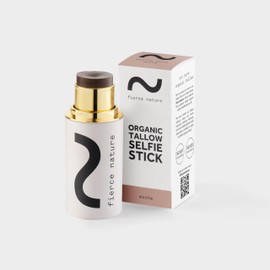 Fierce Nature Multi-Use Tallow Balm Selfie Stick for for Highlighter, Blush & Contour Stick Alternative – Nourishing, Non-Toxic, Clean Face Care & Makeup - (Mocha, 7g)