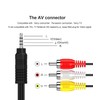 Av Cable, 3.5mm to RCA AV Output Cable for TV,