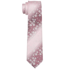 Fortunatokyo Necktie 24. Eternal Beauty Nishijin Woven Necktie FT-T24PK Pink Sword Width 3.0 inches (7.5 cm), Length 56.1 inches (142 cm)