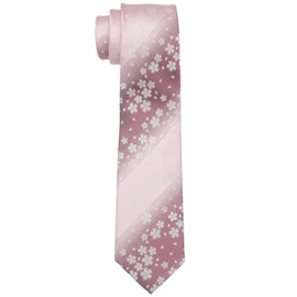 Fortunatokyo Necktie 24. Eternal Beauty Nishijin Woven Necktie FT-T24PK Pink Sword Width 3.0 inches (7.5 cm), Length 56.1 inches (142 cm)