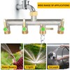 Brass Garden Hose Splitter（4Way）-Outdoor Faucet and Garden Hose Splitter With