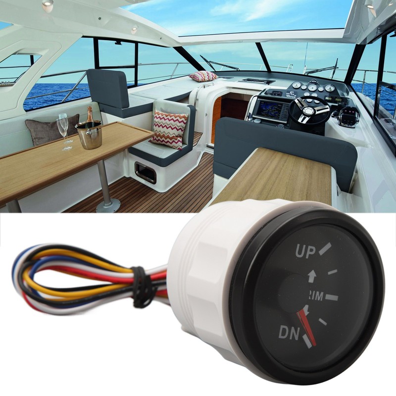 52MM Boat Trim Gauge Stainless Steel DC9 to 32V UP