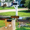 WOCEPU Stainless Steel Adjustable (Range 3.3"-6") Post Protector, Protects Wooden