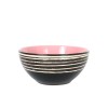 A Luxurious Relief pink Ceramic Tableware Set with 48 Pieces