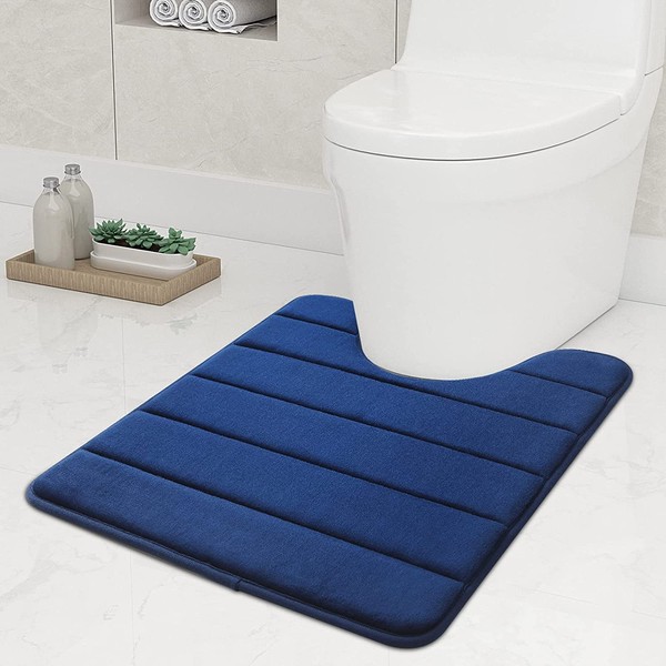 smiry Non-Slip Toilet Mat, Extra Soft U-Shape Pedestal Mat for