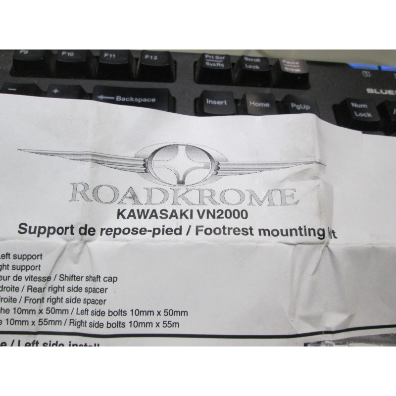 ROADKROME - KAWASAKI VULCAN VN2000 / FLOORBOARD TO FOOTPEG CONVERSION