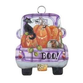 The Round Top Collection - Boo Truck Charm - Metal