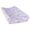 Trend Lab Funda para cambiador floral Grace 100% algodón, morado/azul/gris