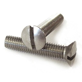 Slotted Raised Head Machine Screws, 2BA x 3/4 inch, A2 Stainless Steel, 25 Pack