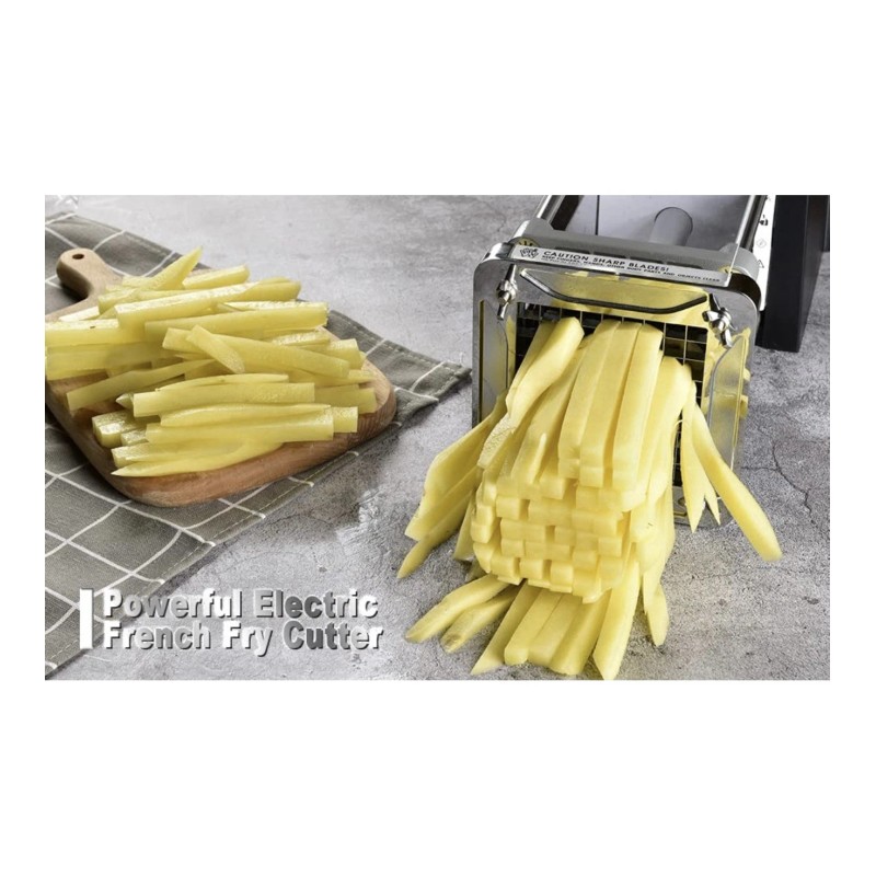 Sopito Electric French Fry Cutter, Stainless Steel Potato Cutter with