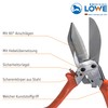 Original LÖWE Professional 3.306/HÜ Shears with Lever Transmission 90 Degree