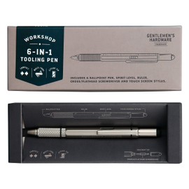 Gentlemen's Hardware 6-in-1 Multi-Tool Pen, GEN491