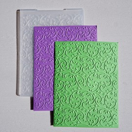 DIYology Swirls Vines Embossing Folders for Card Making,Flourises Filigree Background Embossing Folder Template for DIY Paper Crafts Scrapbooking Polymer Clay Decoration