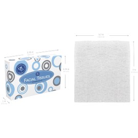 HAO Facial Tissues [Home and Business] 40 Count Box Standard 2-ply Tissue Paper (2 PACK) 80 Tissues Total!