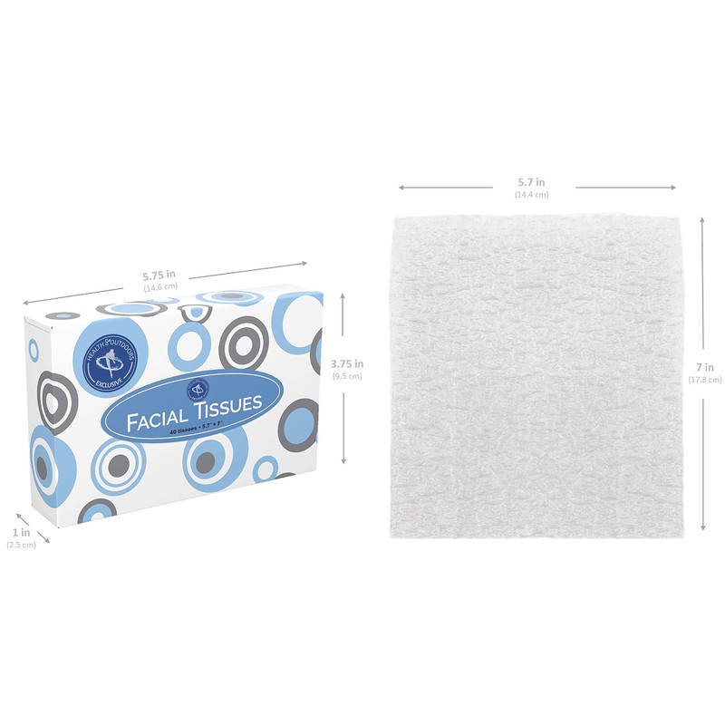 HAO Facial Tissues [Home and Business] 40 Count Box Standard