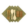 Sushi Making Kit 2 SETS of Green Bamboo Rolling Mats,
