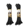 2 PAIRS GRAFTERS 140CM STRONG WORK/HIKING/DR MARTENS BOOT LACES (Black)