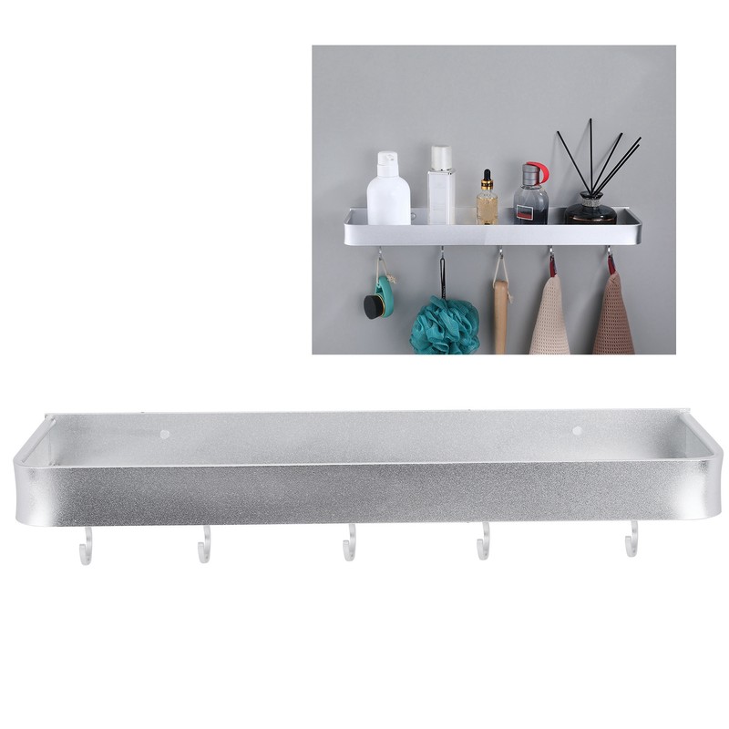 Bathroom Shelf Wall Mount Space Aluminium Shower Single Layer Shelf