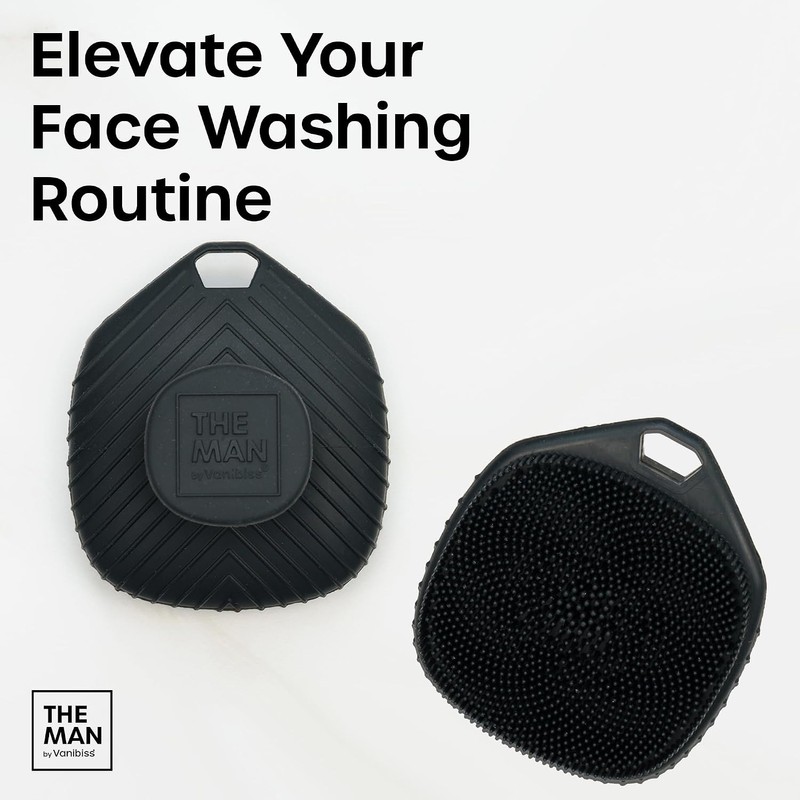 Limpiador facial de silicona Vanibiss The Man Scrubber para una