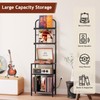 Homsorout Record Player Stand with Vinyl Storage - 5-Tier Turntable