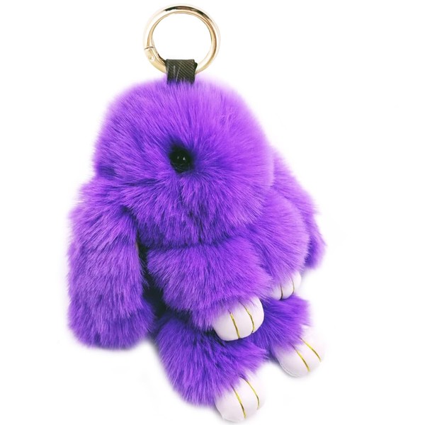 jtkdxqs Soft Cute Fashion Bunny Keychain Artificial Rabbit Fur Plush
