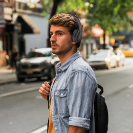 Select Sound Audífonos Inalámbricos de Diadema Ajustable, Cancelación de Ruido ANC, Manos Libres con Microfono Bluetooth Alcance de 10m