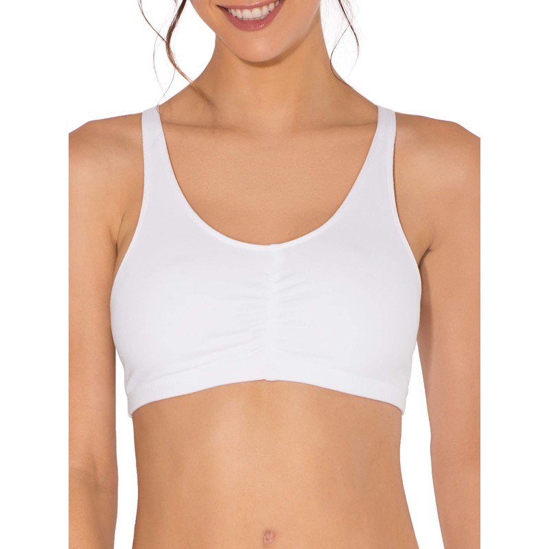 Fruit of the Loom Brasier deportivo ajustable con espalda cruzada
