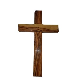 Handcarved Olive Wood Jesus Nazareth Wall Cross by Bethlehem Gifts TM (10 inches)