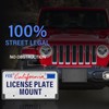 GRUOIZ Quick Install Front License Plate Holder Compatible with 2016