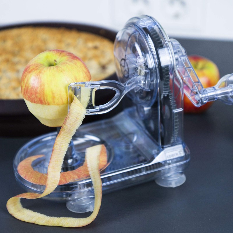 Lurch Apfelschäler, Kunststoff, Iron Grau/Weiß, 12 x 19 x 17