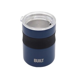 BUILT 12 Ounce Double wall Stainless Steel Desk Mug, Blue