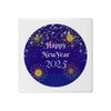 'Happy New Year Fireworks' 108mm Square Ceramic Tile (TD00031217)