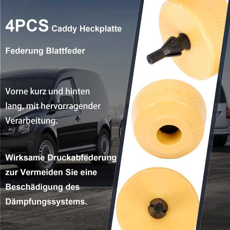 awagas Pack of 4 Stop Buffer Suspension Leaf Rubber 8