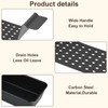 YHNDECO Carbon Steel Bread Baking Mould, Meatloaf Mould with Drain