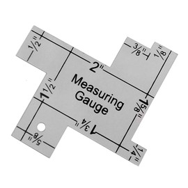 YEQIN 1 Inch Mini Sewing Measuring Gauge 14-in-1 Seam Gauge Sewing Ruler Sewing Knitting Tool Sewing Accessories for DIY Sewing Craft