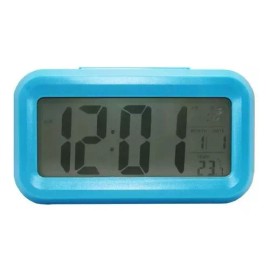 Reloj Digital Alarma Numeros Grandes Fechador Azul Luz Led