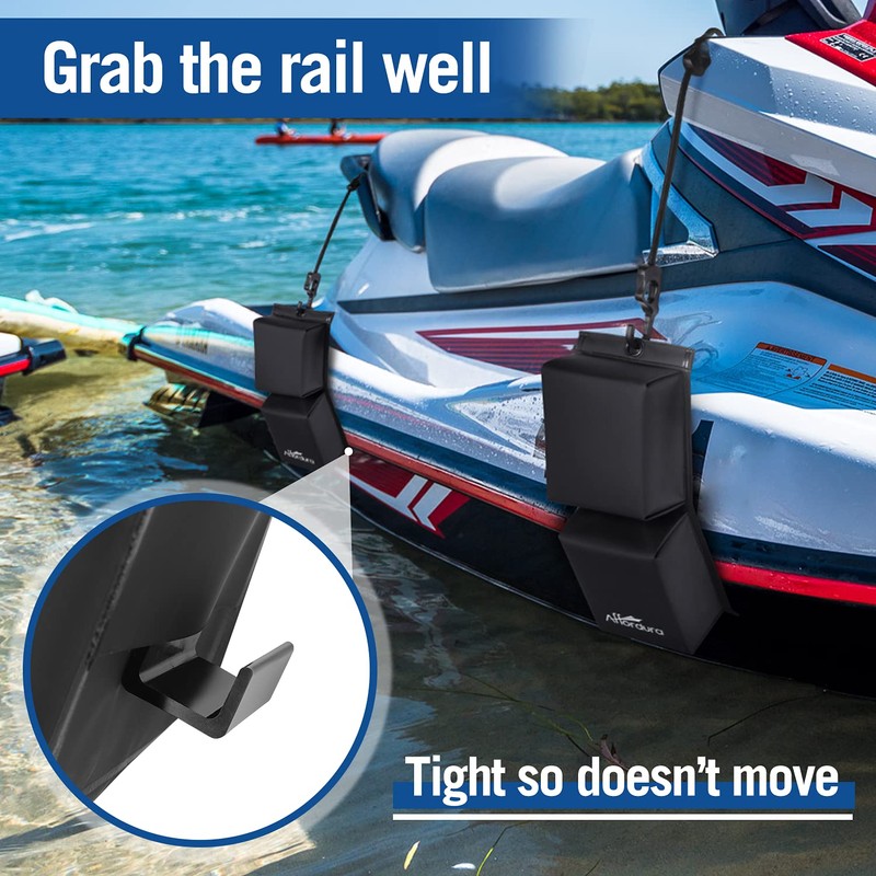 Affordura PWC Fender Bumper with Elastic Cords 2x 18.5 inch