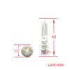 cSeao 60pcs #8 x 1-1/4'' Drywall Anchors, Wall Anchors and