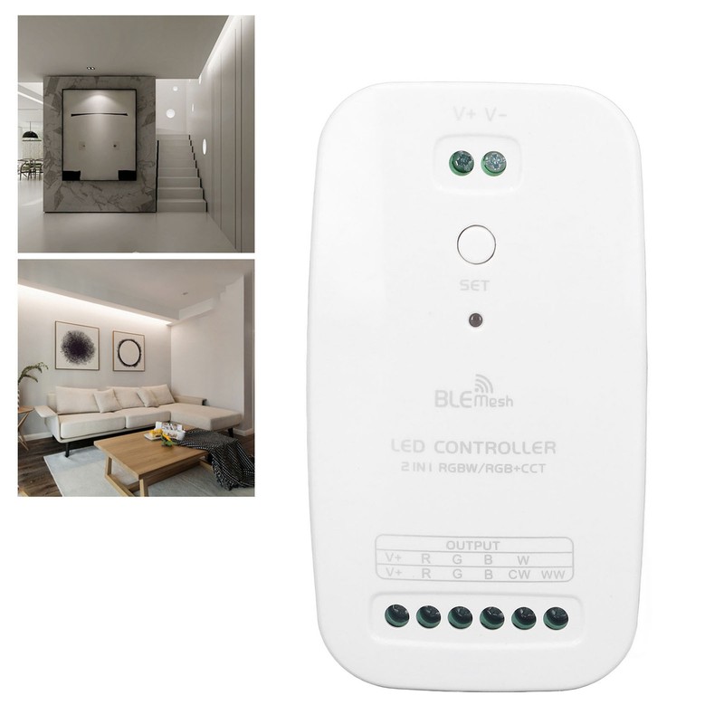 LED Controller DC9V‑24V Bluetooth Mesh RGB CCT 2 in 1