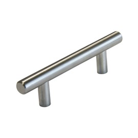 RCH Hardware H-C002S-76-SSB Solid Stainless steel T bar Pull Handle For Cabinets & Drawers (5")