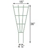 Panacea 89635 Fan Pot Trellises, Green, 36" H, Pack of