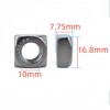 M10 Square Nuts, Machine Screw Nuts, 304 Stainless Steel, Metric,