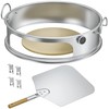 onlyfire Stainless Steel Pizza Ring Kit Pizza Oven Kit for