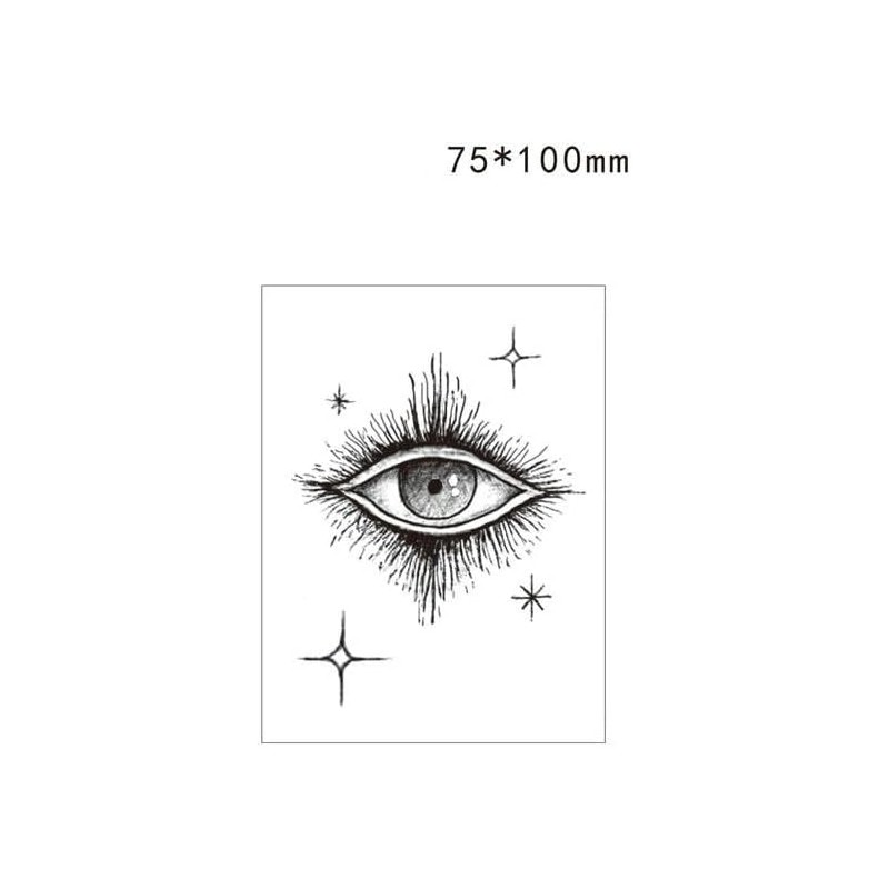 2 Piezas De Pegatinas De Tatuajes Temporales Ojo De Dios