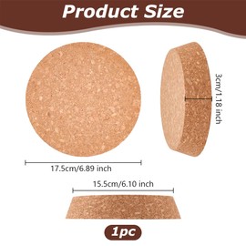 OLYCRAFT Large Cork Bottle Stoppers 6.1~6.9 Inch Wood Corks Lids Wine Bottle Stoppers Wood Jar Cork Large Tapered Corks for Kitchen Wedding Favor Canning Bottles - 1.2 Inch Thick